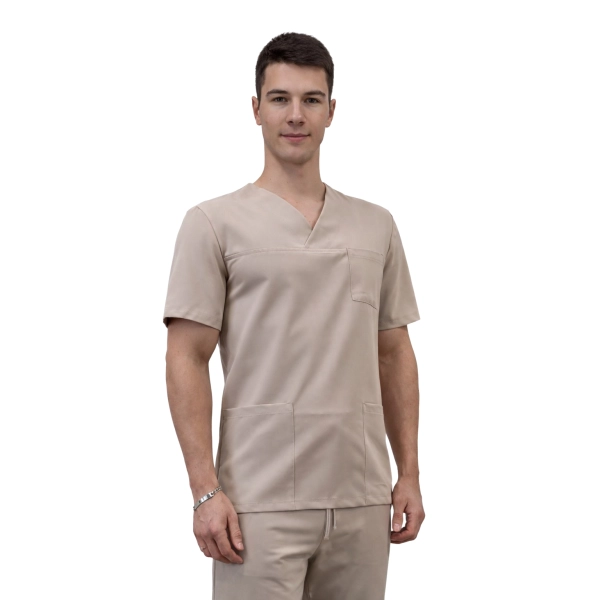 Bluza medyczna kasak beżowa  Stretch roz. L
